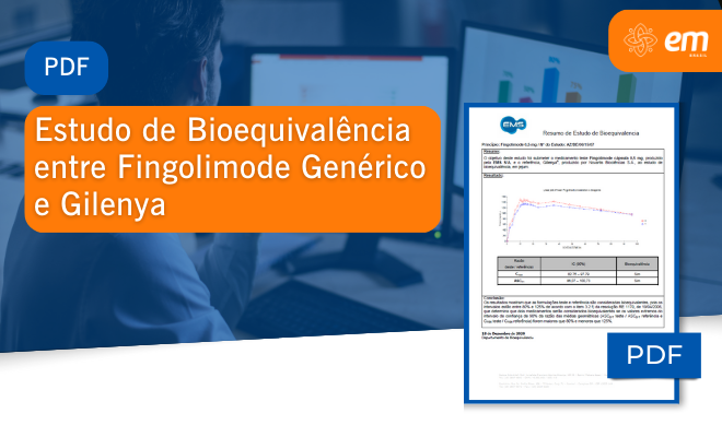 Estudo de Bioequivalência entre Fingolimode Genérico e Gilenya